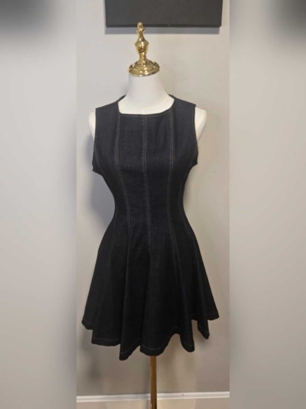 Freemarket Fit-and-Flare Denim Dress Medium